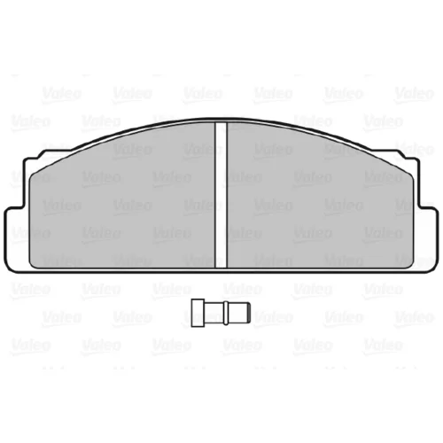 Sada brzdových platničiek kotúčovej brzdy 598088 /VALEO/ - obr. 1
