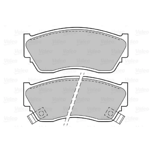 Sada brzdových platničiek kotúčovej brzdy VALEO 598628 - obr. 1