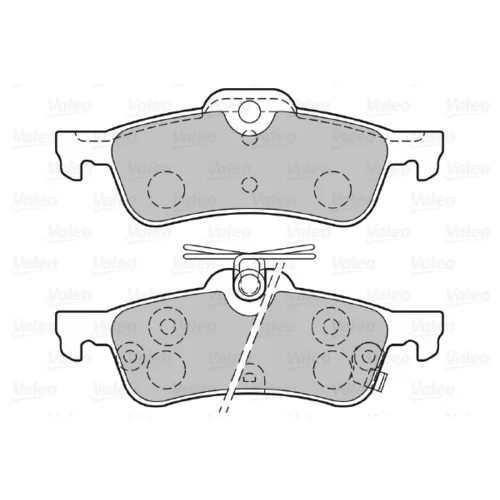 Sada brzdových platničiek kotúčovej brzdy VALEO 601486 - obr. 1
