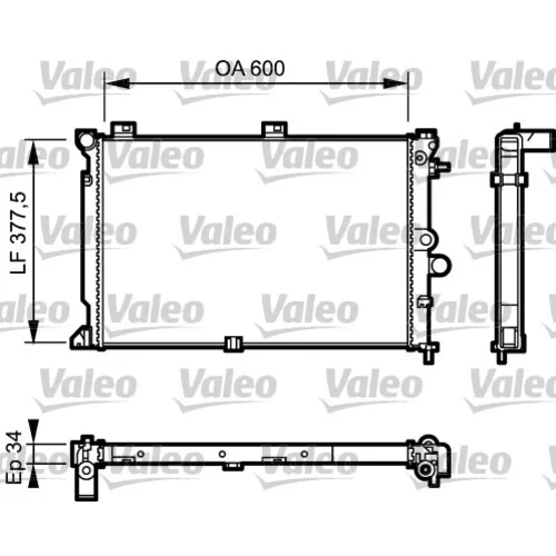 Chladič motora VALEO 731170