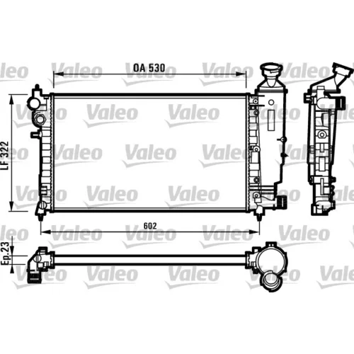 Chladič motora VALEO 731526