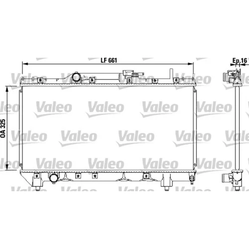 Chladič motora VALEO 731565