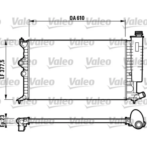 Chladič motora VALEO 732597