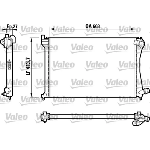 Chladič motora VALEO 732617