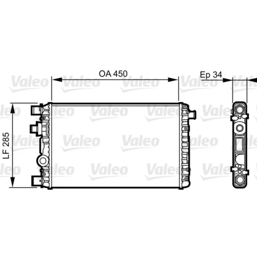 Chladič motora VALEO 732789