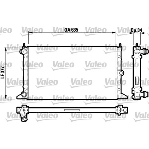 Chladič motora VALEO 732790