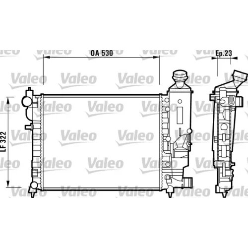 Chladič motora VALEO 732882