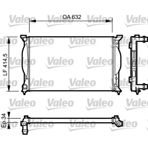 Chladič motora VALEO 732963