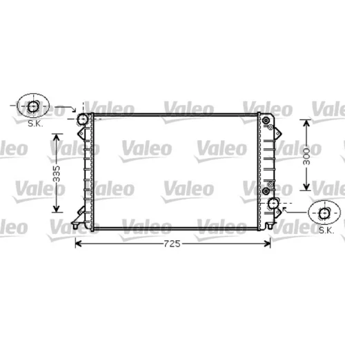Chladič motora VALEO 734755
