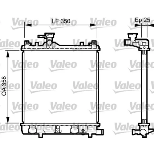 Chladič motora VALEO 734917