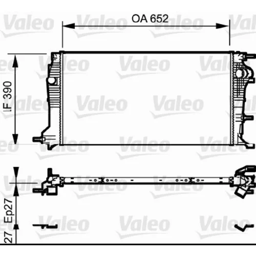 Chladič motora VALEO 735182