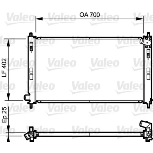 Chladič motora VALEO 735200