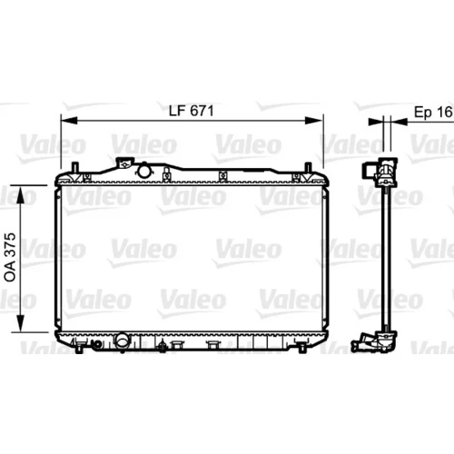 Chladič motora VALEO 735243