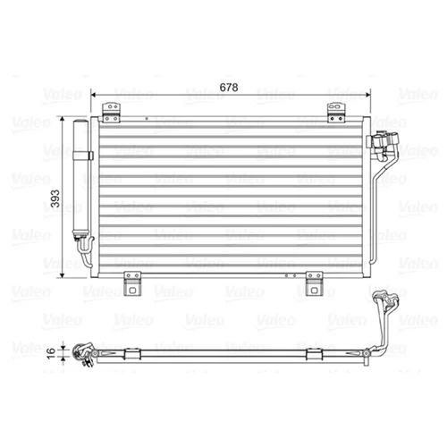 Kondenzátor klimatizácie VALEO 814195