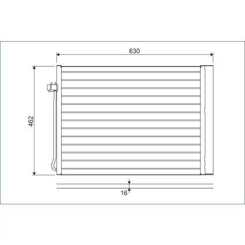 Kondenzátor klimatizácie VALEO 814367