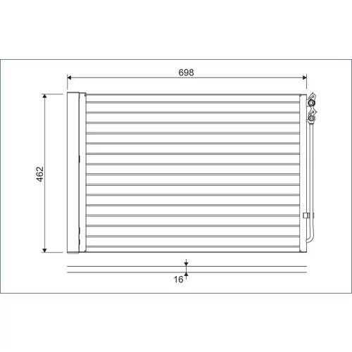 Kondenzátor klimatizácie VALEO 814410