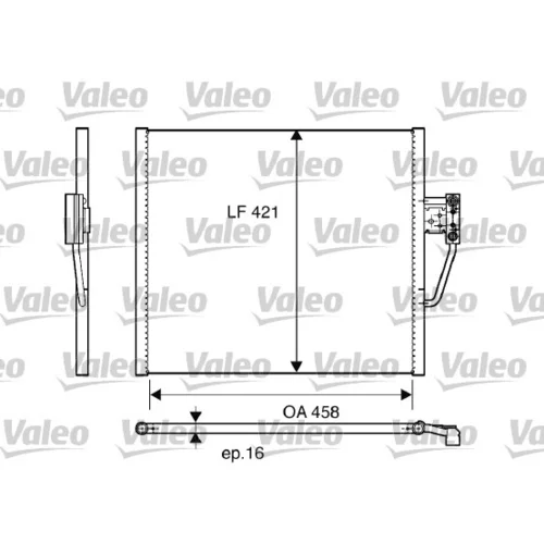 Kondenzátor klimatizácie VALEO 817248