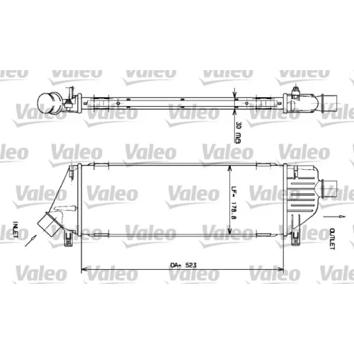 Chladič plniaceho vzduchu VALEO 817640