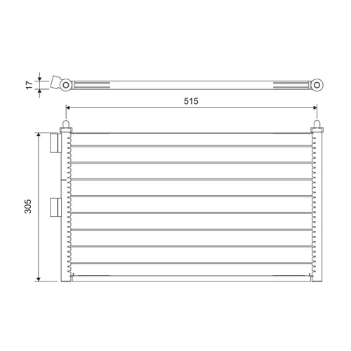 Kondenzátor klimatizácie VALEO 818020 - obr. 1