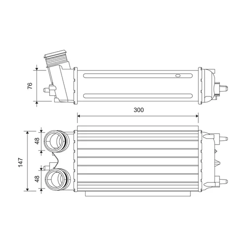 Chladič plniaceho vzduchu VALEO 818242