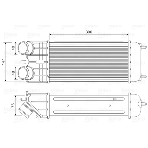 Chladič plniaceho vzduchu VALEO 818663