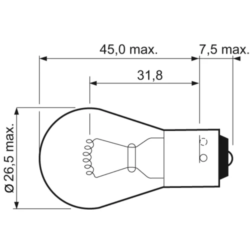 Žiarovka pre smerové svetlo VALEO 032203 - obr. 1