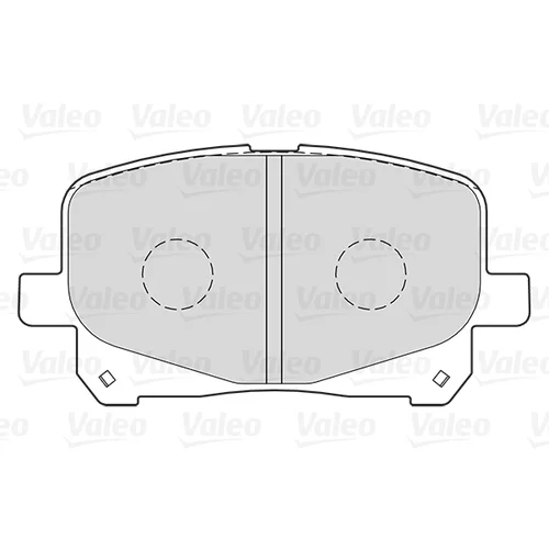 Sada brzdových platničiek kotúčovej brzdy VALEO 301025 - obr. 1