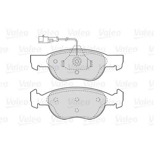 Sada brzdových platničiek kotúčovej brzdy VALEO 301040 - obr. 1