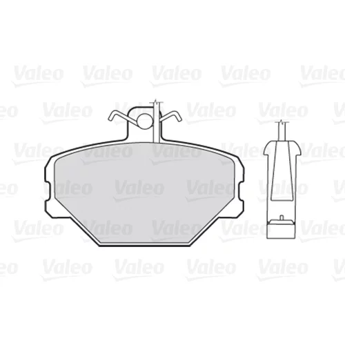 Sada brzdových platničiek kotúčovej brzdy VALEO 301095 - obr. 1