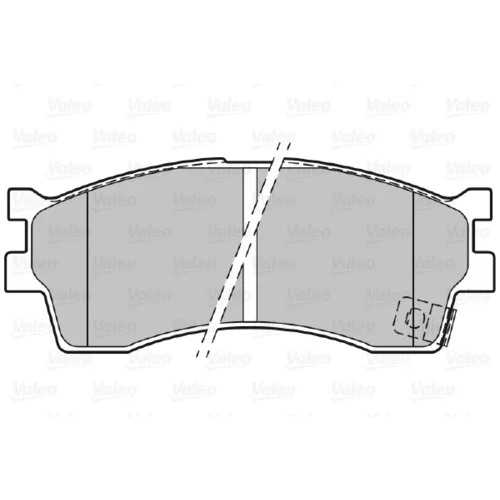 Sada brzdových platničiek kotúčovej brzdy VALEO 301910 - obr. 1