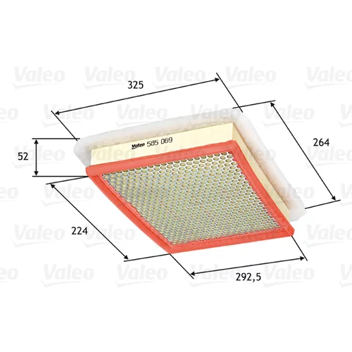 Vzduchový filter VALEO 585069