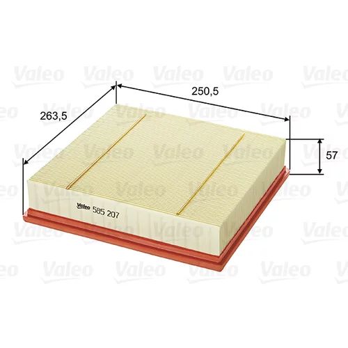 Vzduchový filter VALEO 585207