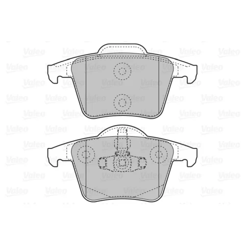 Sada brzdových platničiek kotúčovej brzdy VALEO 598829 - obr. 1