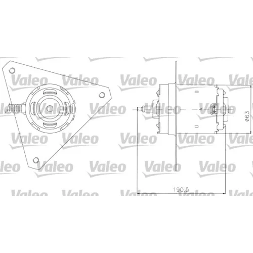 Elektromotor vetráka chladiča VALEO 698306