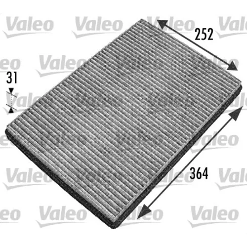 Filter vnútorného priestoru VALEO 698744