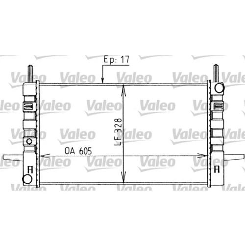 Chladič motora VALEO 730589