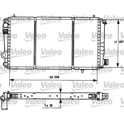 Chladič motora VALEO 731173