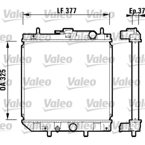 Chladič motora VALEO 731857