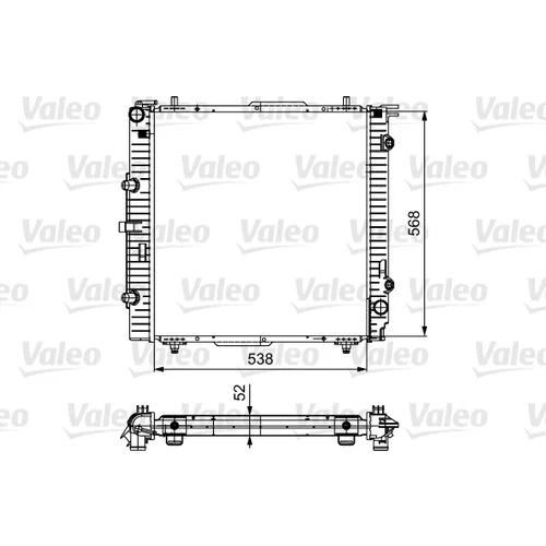 Chladič motora VALEO 732459