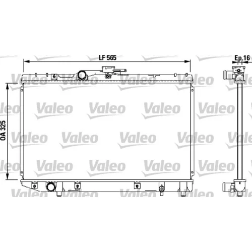 Chladič motora VALEO 732543