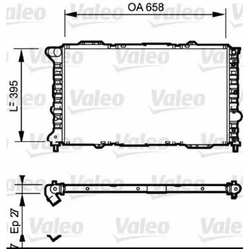 Chladič motora VALEO 732696