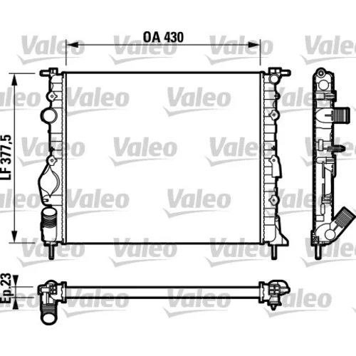 Chladič motora VALEO 732765