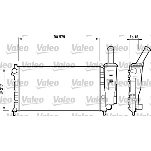 Chladič motora VALEO 732851