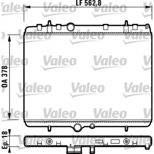 Chladič motora VALEO 732896