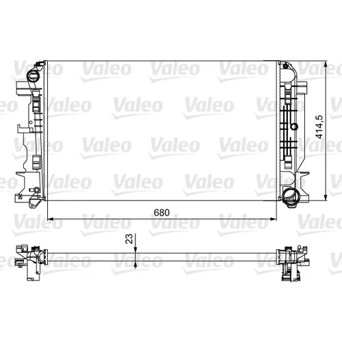 Chladič motora VALEO 734926