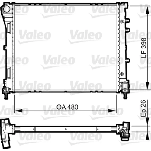 Chladič motora VALEO 735273