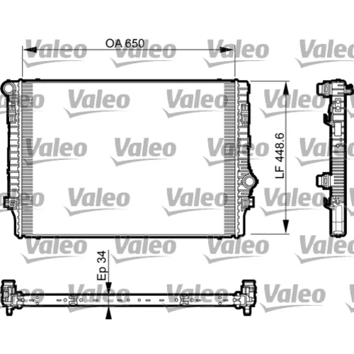 Chladič motora VALEO 735548