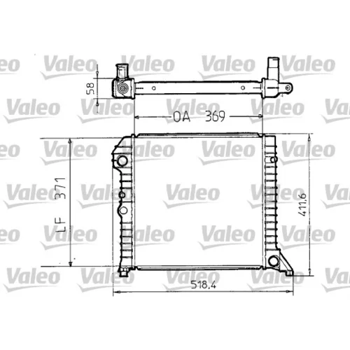 Chladič motora VALEO 810956