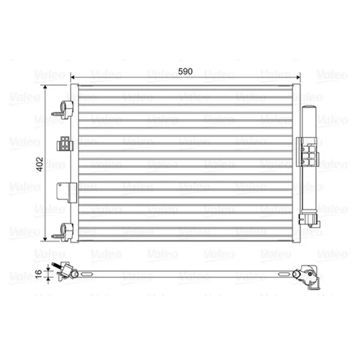 Kondenzátor klimatizácie VALEO 814161
