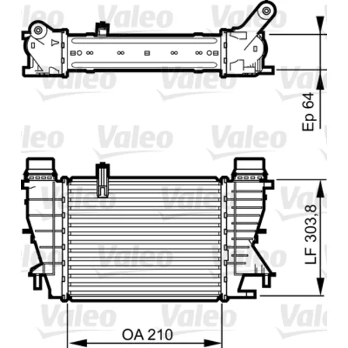 Chladič plniaceho vzduchu VALEO 818251